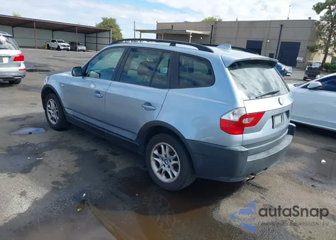 2004 BMW X3 2.5I из США, поврежденный, VIN WBXPA73424WB24797
